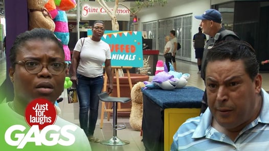 Cop Fights a Stuffed Animal!!