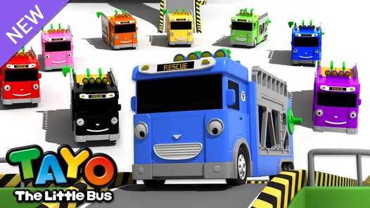 Sepuluh si Kasur(Versi Strong) | Lagu Warna Tayo | Belajar Warna untuk Anak | Tayo Bahasa Indonesia