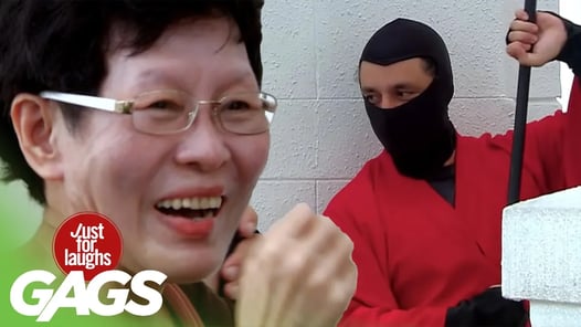 Ninjas Fight in Public, Web Cam Is Still On, Blind Man Squishes Hamster Cage Prank