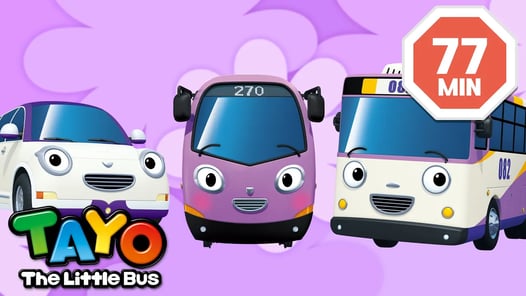 Episodios Tayo | 💜Compilación de vehículos Morados💜 | dibujo animado para niños | Tayo Español