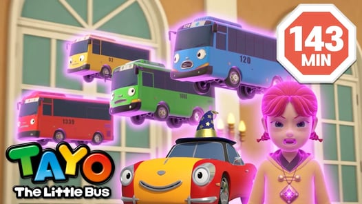 Tayo y pequeños magos | Asura, el pequeño mago | El coche mágico, Lucy | Tayo Autobús Español