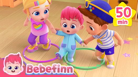 Walking Walking Hop Hop Hop | Bebefinn Healthy Habit Songs for Babies