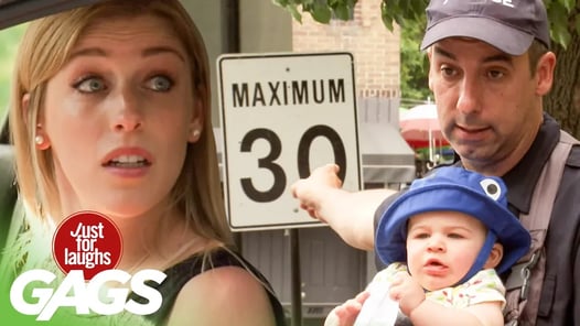 Police Officer's Baby Punishes Speeding Drivers