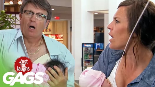Breastfeeding In Public | Best Of Just For Laughs Gags