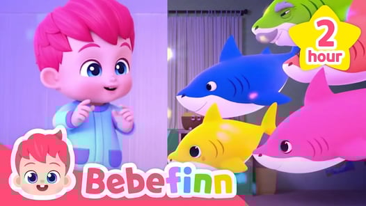 Baby Shark Doo Doo Doo and more | Bebefinn Best Nursery Rhyme Compilation for Kids