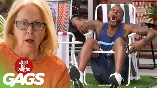 People Try The World's Worst Lawn Chairs