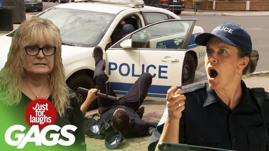 Cop Gets hit in the Head by a Car Door... TWICE