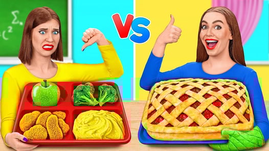 学校給食vs家庭食チャレンジ Multi DO Challenge