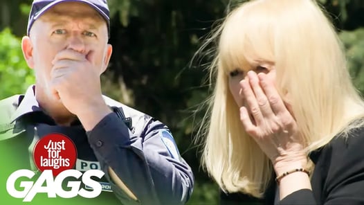 Irritated Cop Accidentally Slaps Old Lady