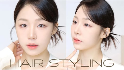 💈집에서 10분만에 가시번 묶는 법 ( 깻잎머리 하는 법 | 애교머리 하는 법 | 깃털번 & 로우번 | bun hair tutorial )