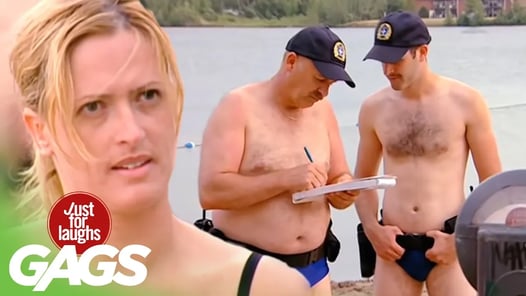 Beach Police Prank