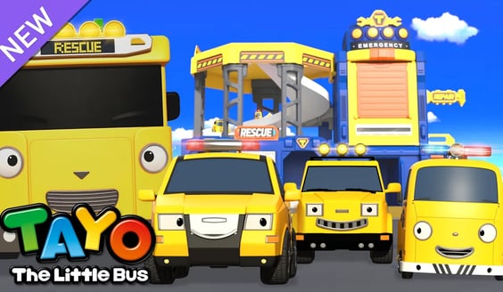Yellow Strong Rescue Truck | Rescue Team Song | RESCUE TAYO | Learn Colors | Tayo the Little Bus