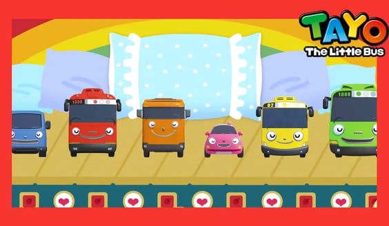 Tayo Lagu Sepuluh di Kasur warna Ten in the bed color song l Lagu untuk anak-anak l Tayo bus kecil