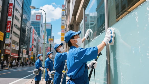 日本の都市生活におけるプロの清掃サービスの役割