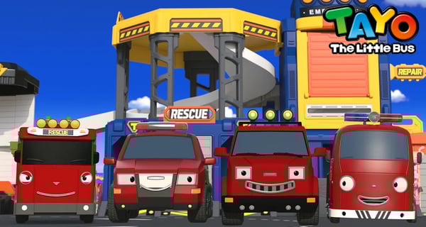 El Fuerte Camión de Rescate Rojo | RESCUE TAYO | Canción del equipo de rescate | Tayo Español