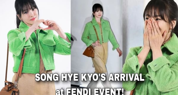 SONG HYE KYO 's ARRIVAL in the big FENDI event in Seoul with LEE MIN HO! | MINKYO | 송혜교 이민호 더글로리|