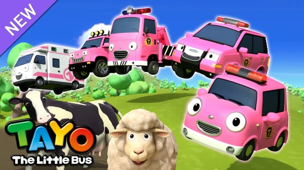 Pink Animal Rescue Team | Tayo Rescue Team Song | RESCUE TAYO | Song for Kids | Tayo the Little Bus