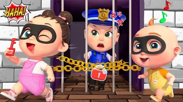 勇敢的小警察 | 經典熱門兒歌 | 警車 |  PukaCoco - 兒歌與童謠 Kids Song & Nursery Rhymes