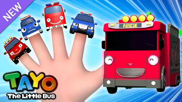 The Car Finger Family | Red Cars VS Blue Cars | Tayo Rescue Team Song | Tayo the Little Bus