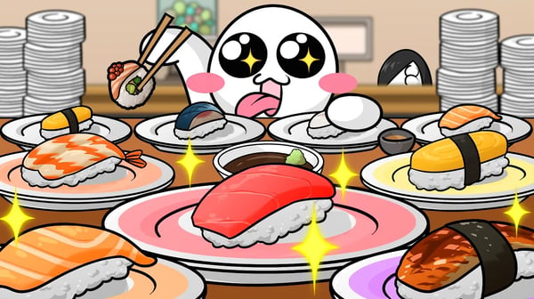 회전초밥 먹방 만화