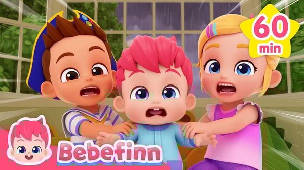 Rain Rain Go Away! ☔️❌ +More Nursery Rhymesㅣ CompilationㅣBebefinn Songs for Kids