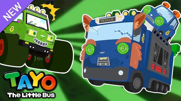 I'm the Zombie Supercar!🧟 | Halloween Songs for Kids | Rescue Team Songs | Tayo Sing-Along Show