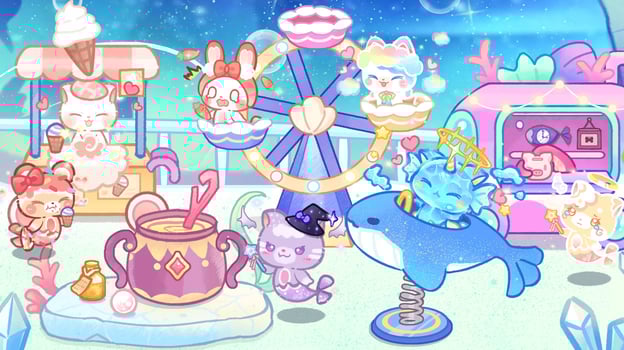 Lovely Cat Mermaid Castle