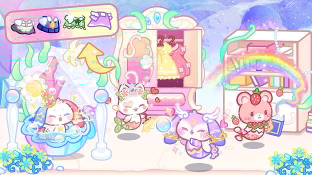 Lovely Cat Mermaid Castle