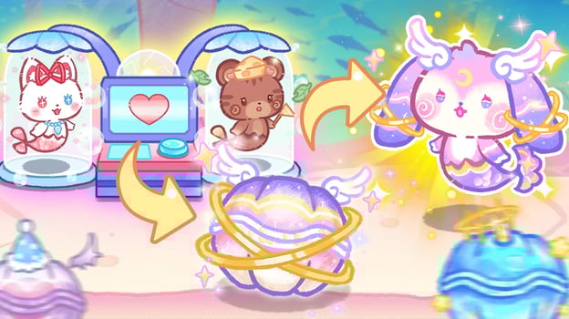 Lovely Cat Mermaid Castle