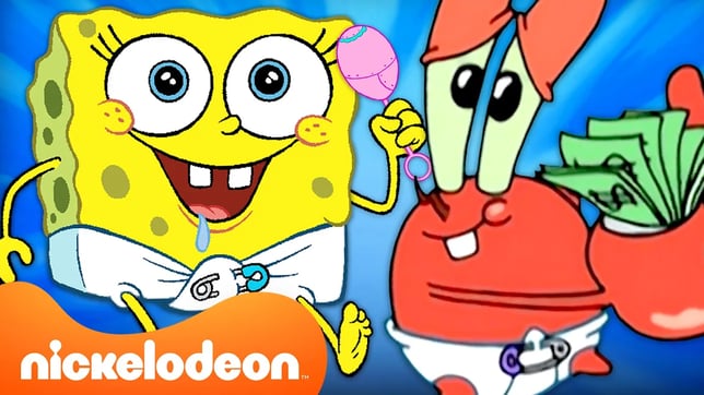 SpongeBob's Cutest BABY Moments For 30 Minutes! 👶 | Nickelodeon Cartoon Universe