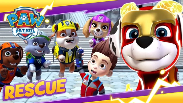 Mighty Pups Stop Humdinger and the Cloud Catcher! | PAW Patrol | Cartoon and Game Rescue Episode