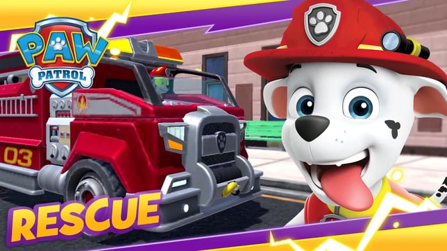 Marshall and Rubble Put Out the Fires! - PAW Patrol - Cartoon and Game Rescue Episode for Kids