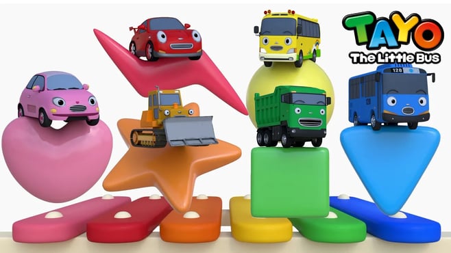 Pesta Cat Mobil-Mobil l Belajar Warna untuk Anak | Lagu Anak-anak | Tayo Bus Kecil