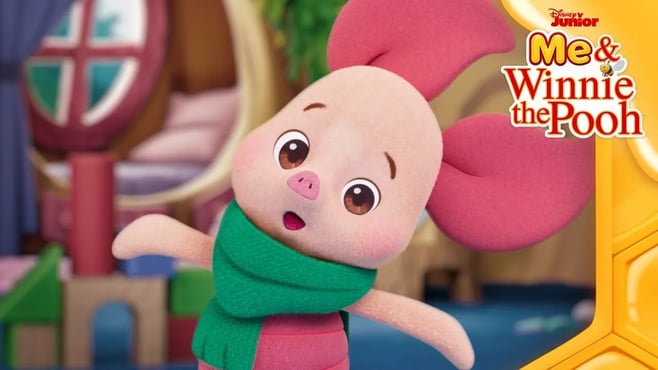 Meet Piglet 💗 | Me & Winnie the Pooh 🍯 | Vlog 3 |@disneyjunior