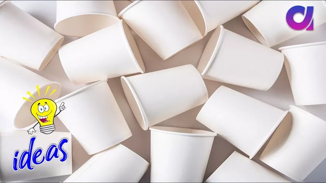 How to reuse waste Disposal Tea Glass | Best out of waste | Artkala 364