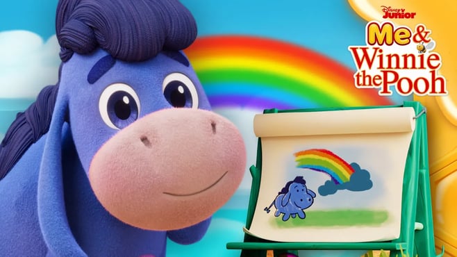 Rainy Day Rainbow Painting 🌈 | Me & Winnie the Pooh 🍯 | Vlog 11 | @disneyjunior