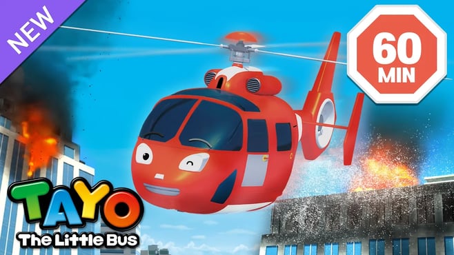 Brave Helicopter Air's work-day | Vehicles Cartoon for Kids | Tayo Episodes | Tayo the Little Bus