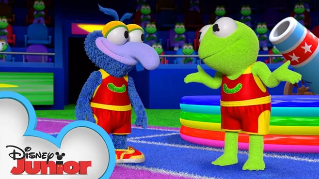 Teammates Gonzo and Kermit | Muppet Babies | @disneyjunior
