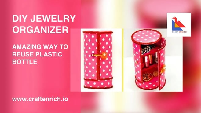 Easy #BestOutofWaste Craft - Amazing Way to Reuse Plastic Bottle | #DIY Jewelry Organizer