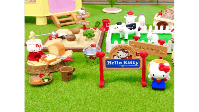 ハローキティ ミニチュア牧場 / Hello Kitty farm Life : Miniature Toy