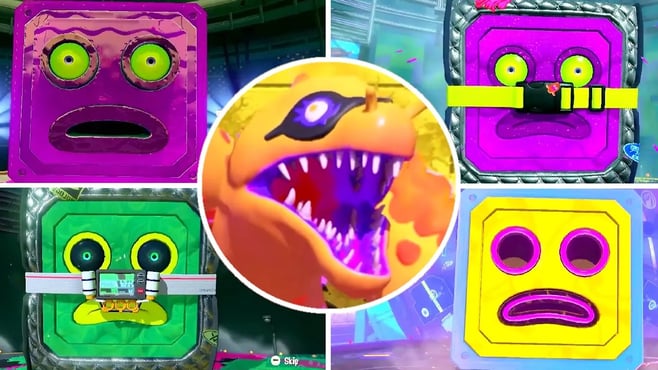 Splatoon Series - All Octostomp Bosses