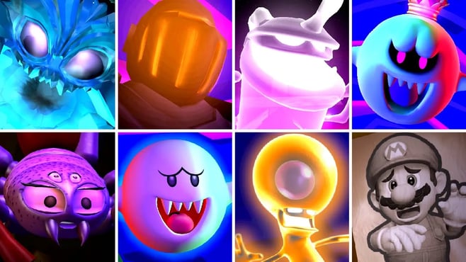 Luigi's Mansion: Dark Moon- All Bosses (No Damage - 3 Star Rating)