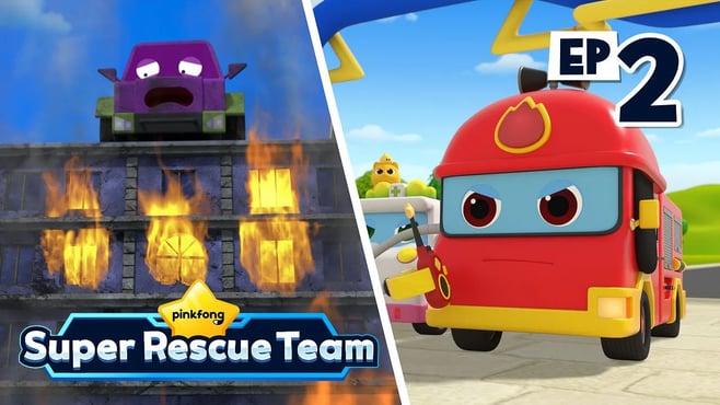 Ready, the Fire Truck's Day | S1 EP02 | Pinkfong Super Rescue Team - Kids Songs & Cartoons