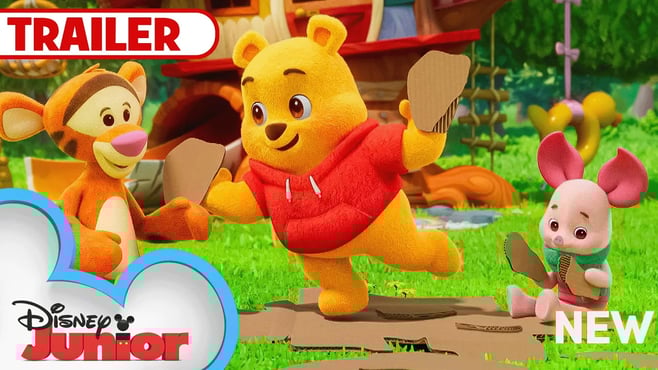 Winnie the Pooh Trailer 🍯💛 | NEW SHORTS | @disneyjunior