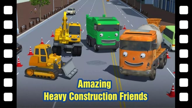 Tayo amazing heavy construction friends! l 📽 Tayo's Little Theater #38 l Tayo the Little Bus