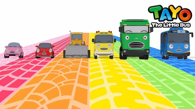 Kompilasi Belajar Warna ABC dengan Tayo dan teman-teman | Tayo Bus Kecil | Tayo Bahasa Indonesia