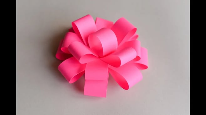 How to Make - Easy Paper Bow - Step by Step | Papierowa Kokarda