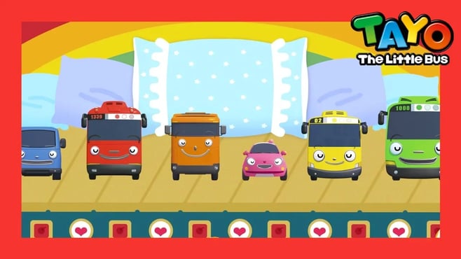 Tayo Lagu Sepuluh di Kasur warna Ten in the bed color song l Lagu untuk anak-anak l Tayo bus kecil