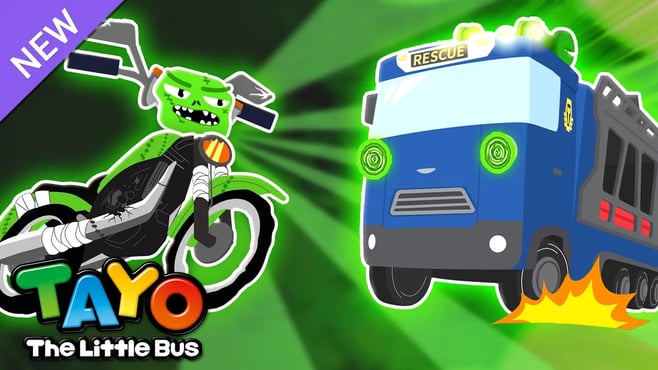 NUEVO🚨Equipo de Rescate, Elimina el maleficio de la moto zombi🧟 | Película de Tayo para Niños