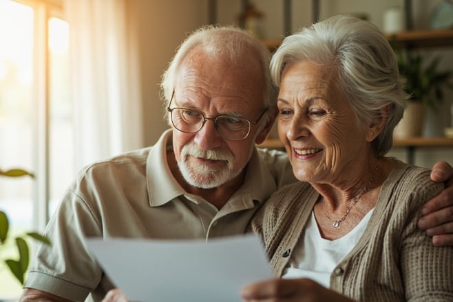 Retirement savings planning concept for Americans 50 and older planning their financial future